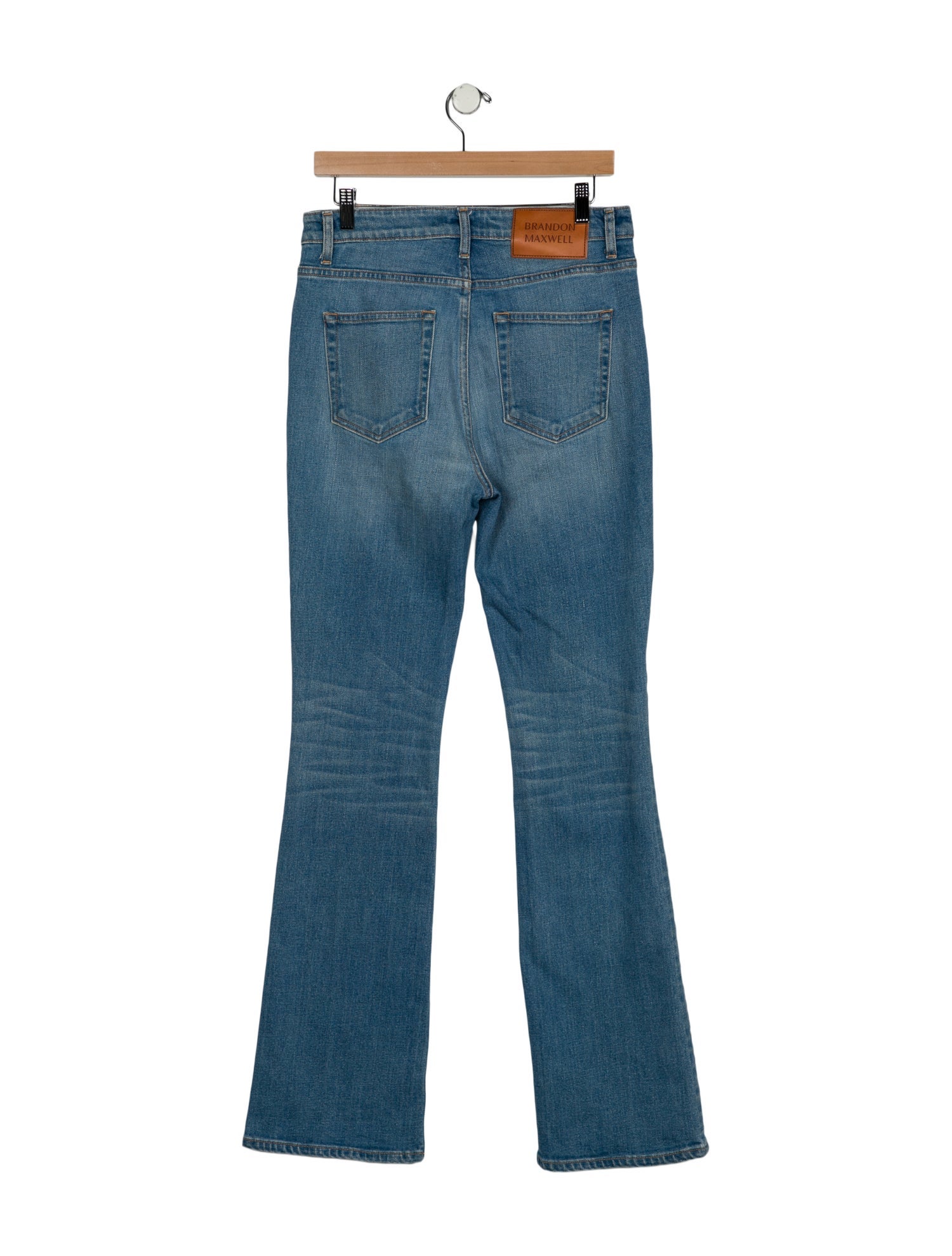 Brandon Maxwell Mid-Rise Wide Leg Jeans