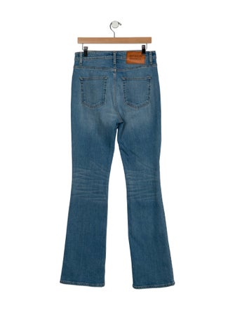 Brandon Maxwell Mid-Rise Wide Leg Jeans