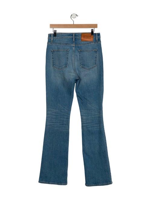 Brandon Maxwell Mid-Rise Wide Leg Jeans