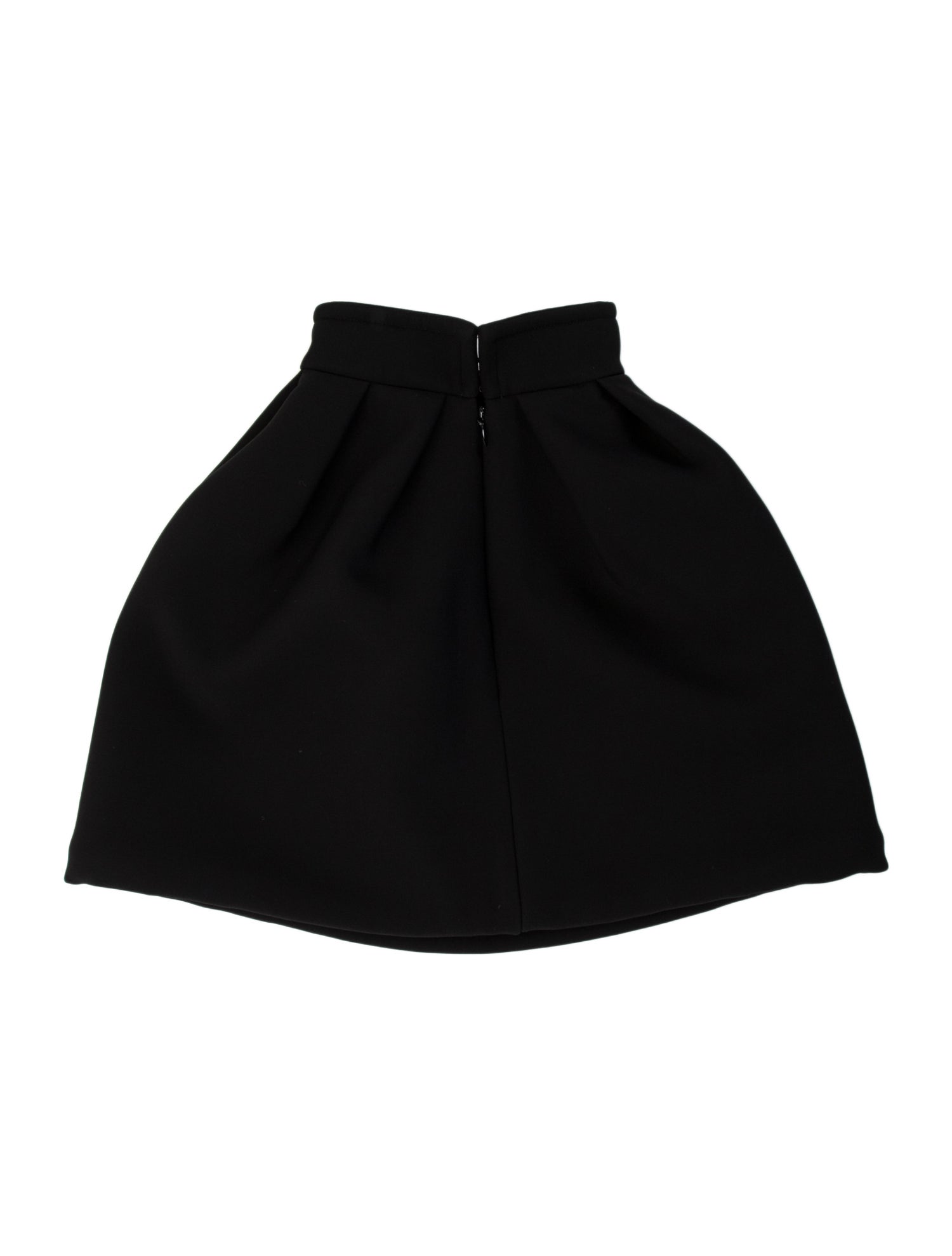Brandon Maxwell Pleated Accents Mini Skirt
