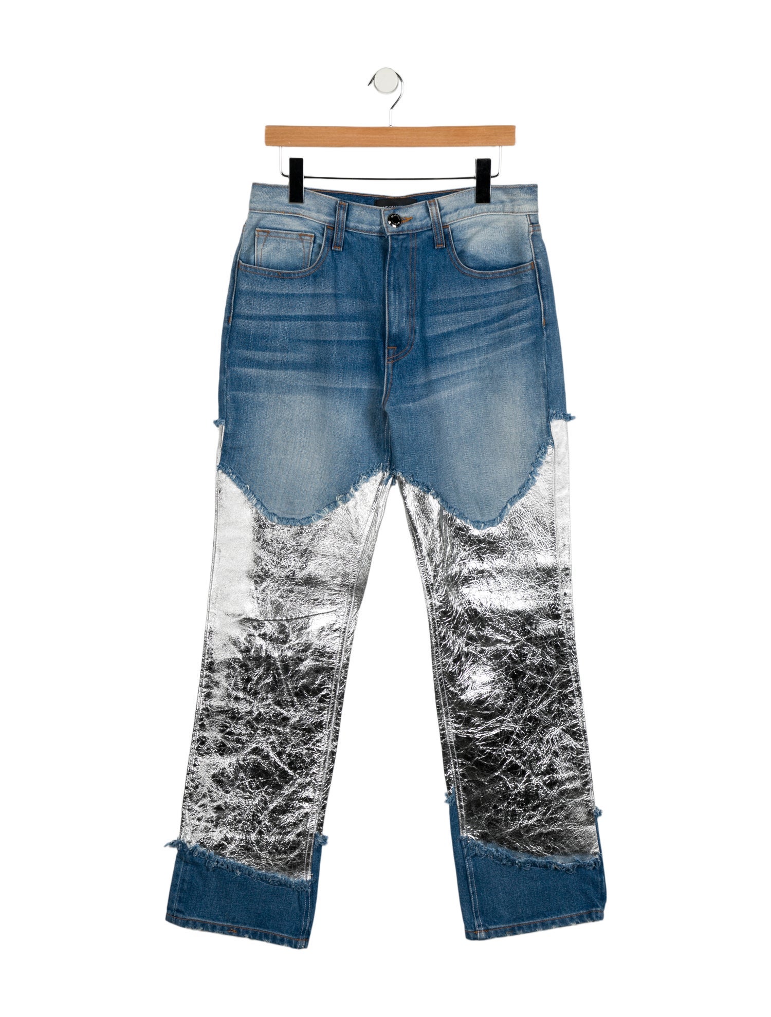 Brandon Maxwell High-Rise Wide Leg Jeans