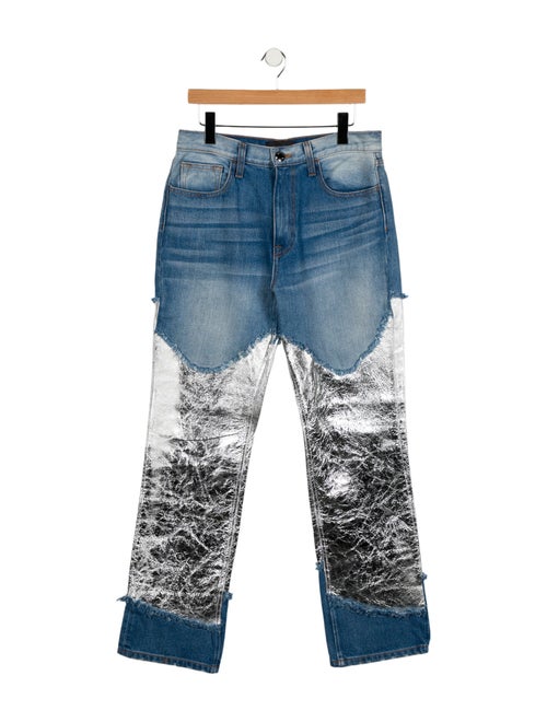 Brandon Maxwell High-Rise Wide Leg Jeans