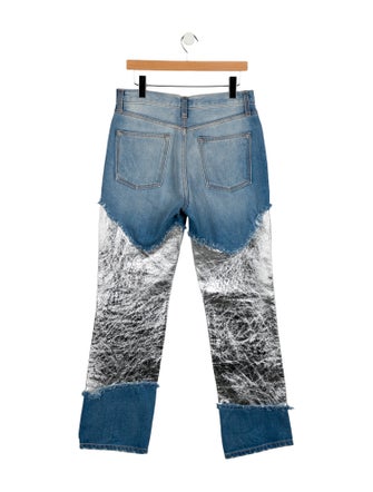 Brandon Maxwell High-Rise Wide Leg Jeans