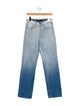 Brandon Maxwell High-Rise Straight Leg Jeans