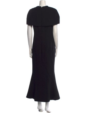 Brandon Maxwell Wool Long Dress