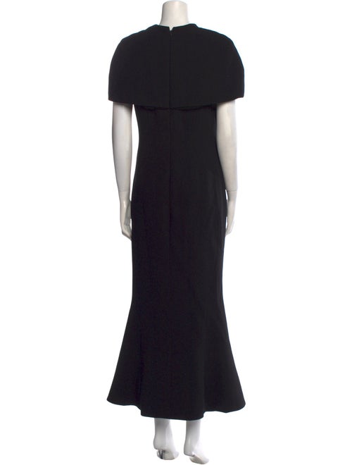 Brandon Maxwell Wool Long Dress