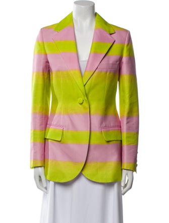 Brandon Maxwell Printed Blazer