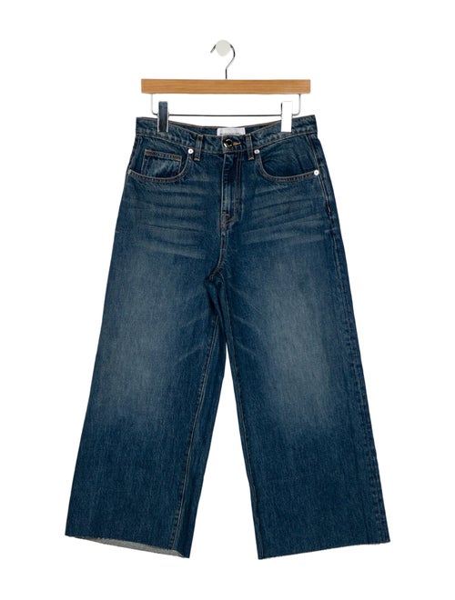 Brandon Maxwell High-Rise Wide Leg Jeans