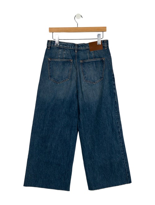 Brandon Maxwell High-Rise Wide Leg Jeans