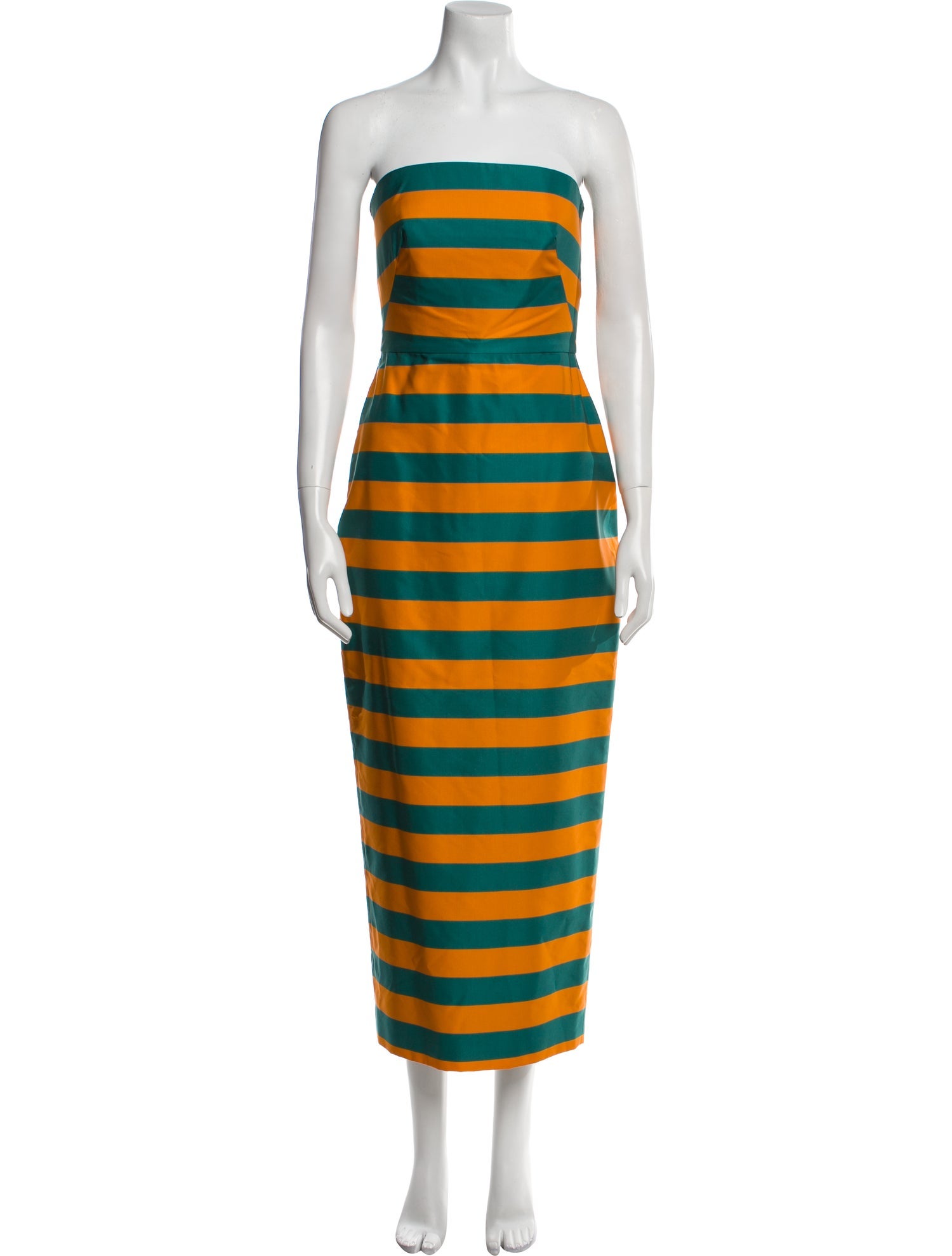 Brandon Maxwell Silk Long Dress