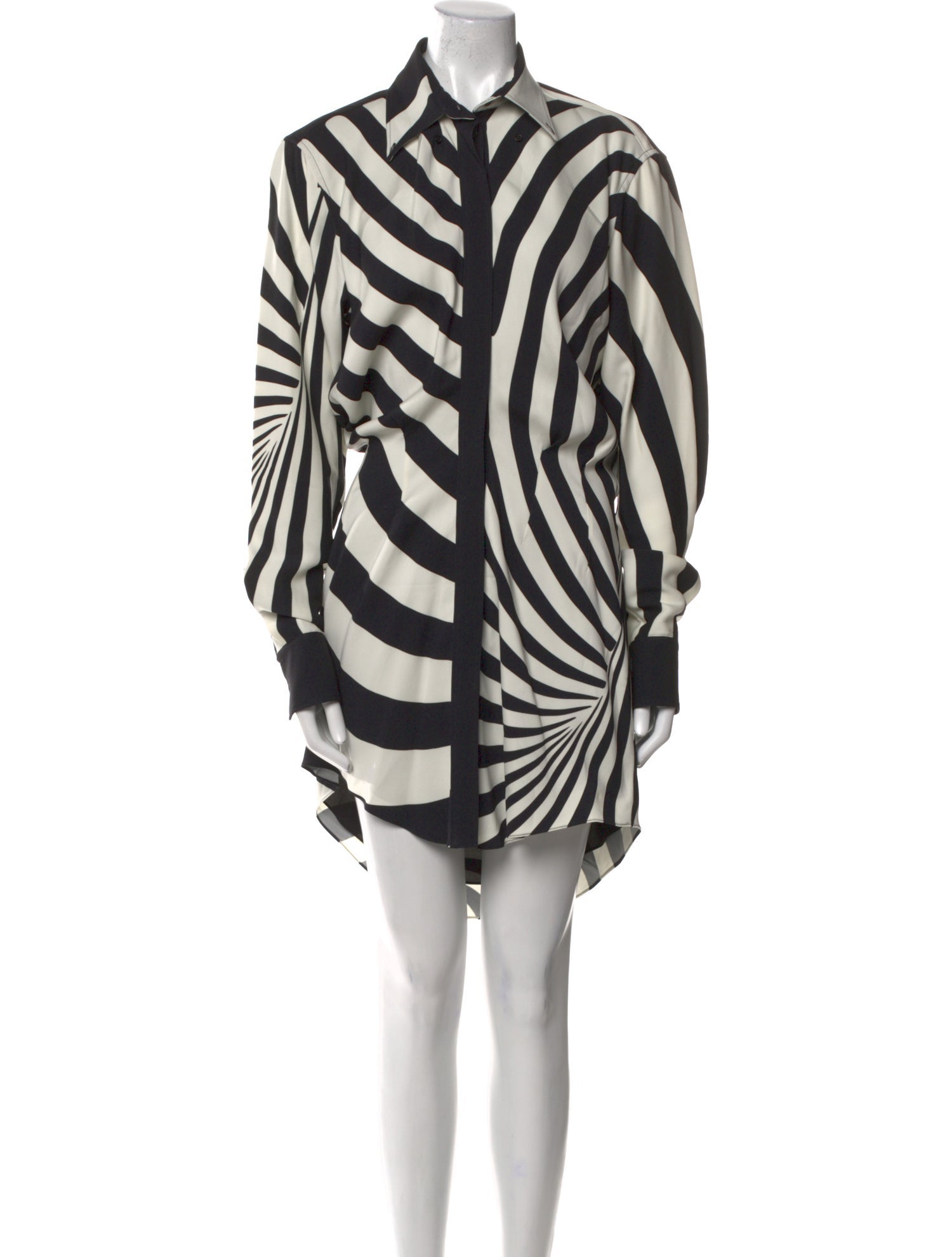 Brandon Maxwell Animal Print Mini Dress