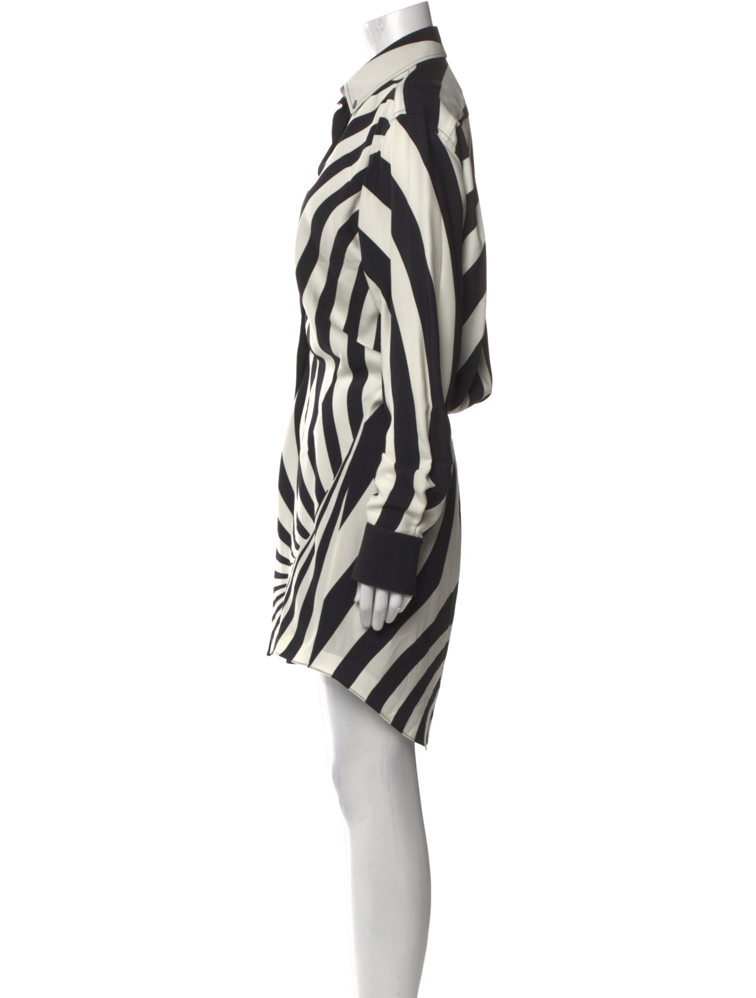 Brandon Maxwell Animal Print Mini Dress