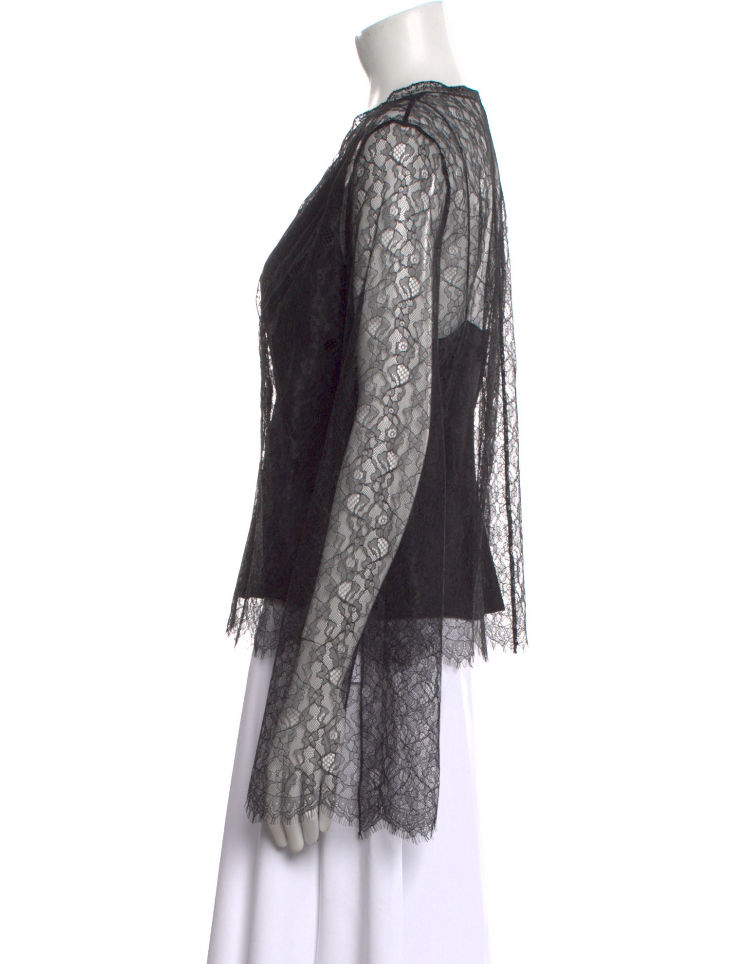 Brandon Maxwell Lace Lace Pattern Blouse w/ Tags