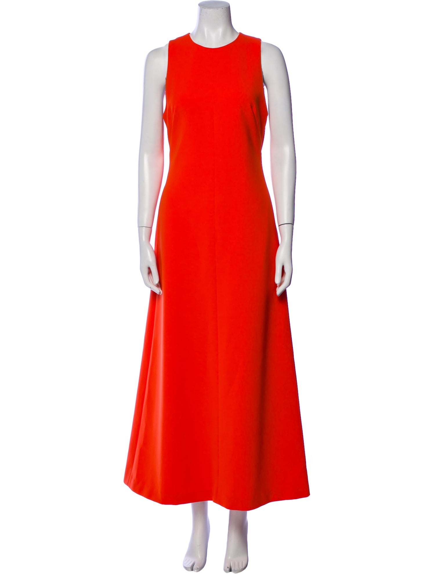 Brandon Maxwell Crew Neck Long Dress