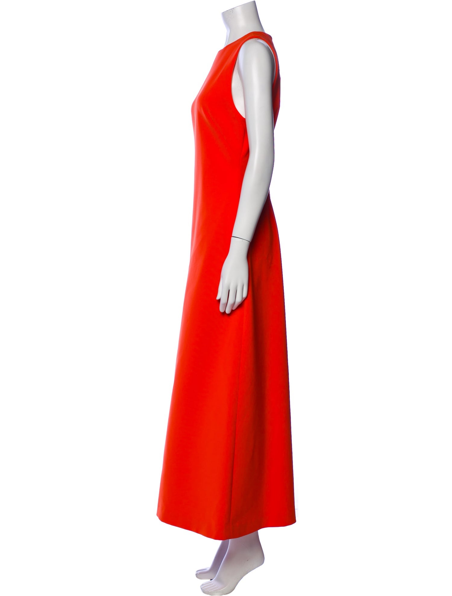 Brandon Maxwell Crew Neck Long Dress