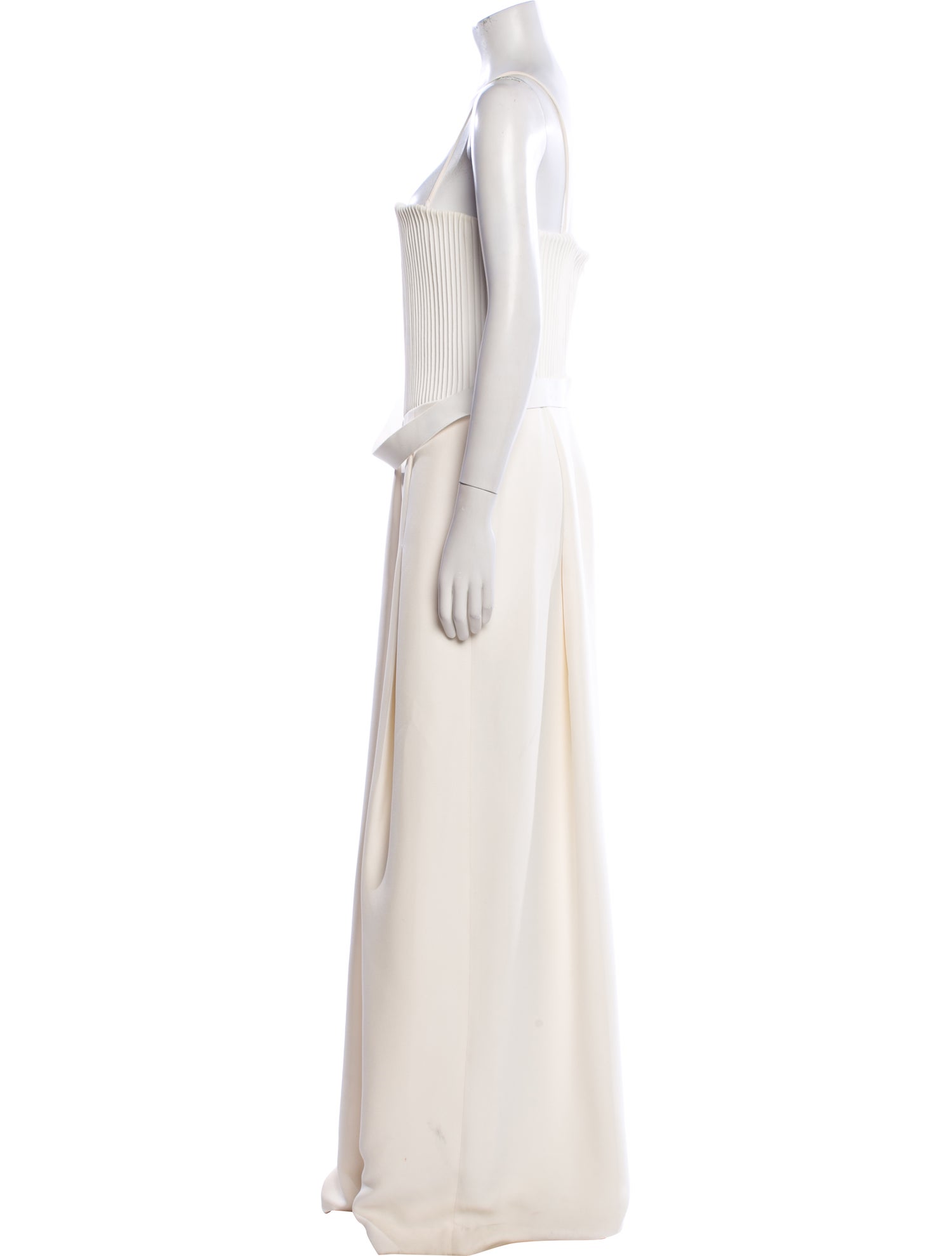 Brandon Maxwell Square Neckline Jumpsuit