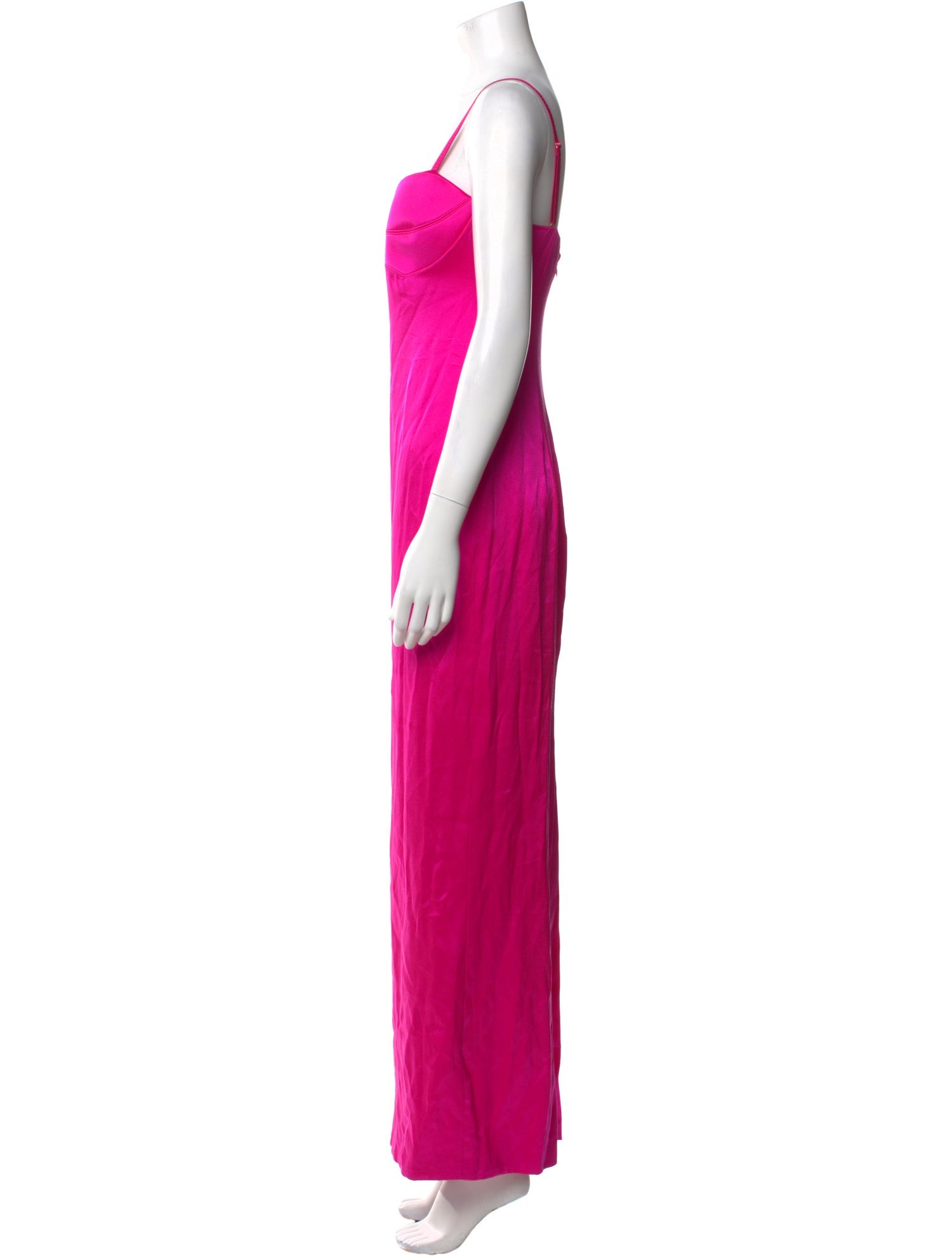 Brandon Maxwell Square Neckline Long Dress