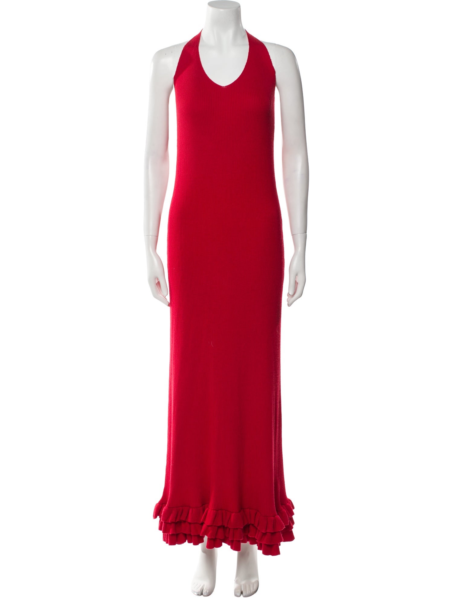 Brandon Maxwell Cashmere Long Dress