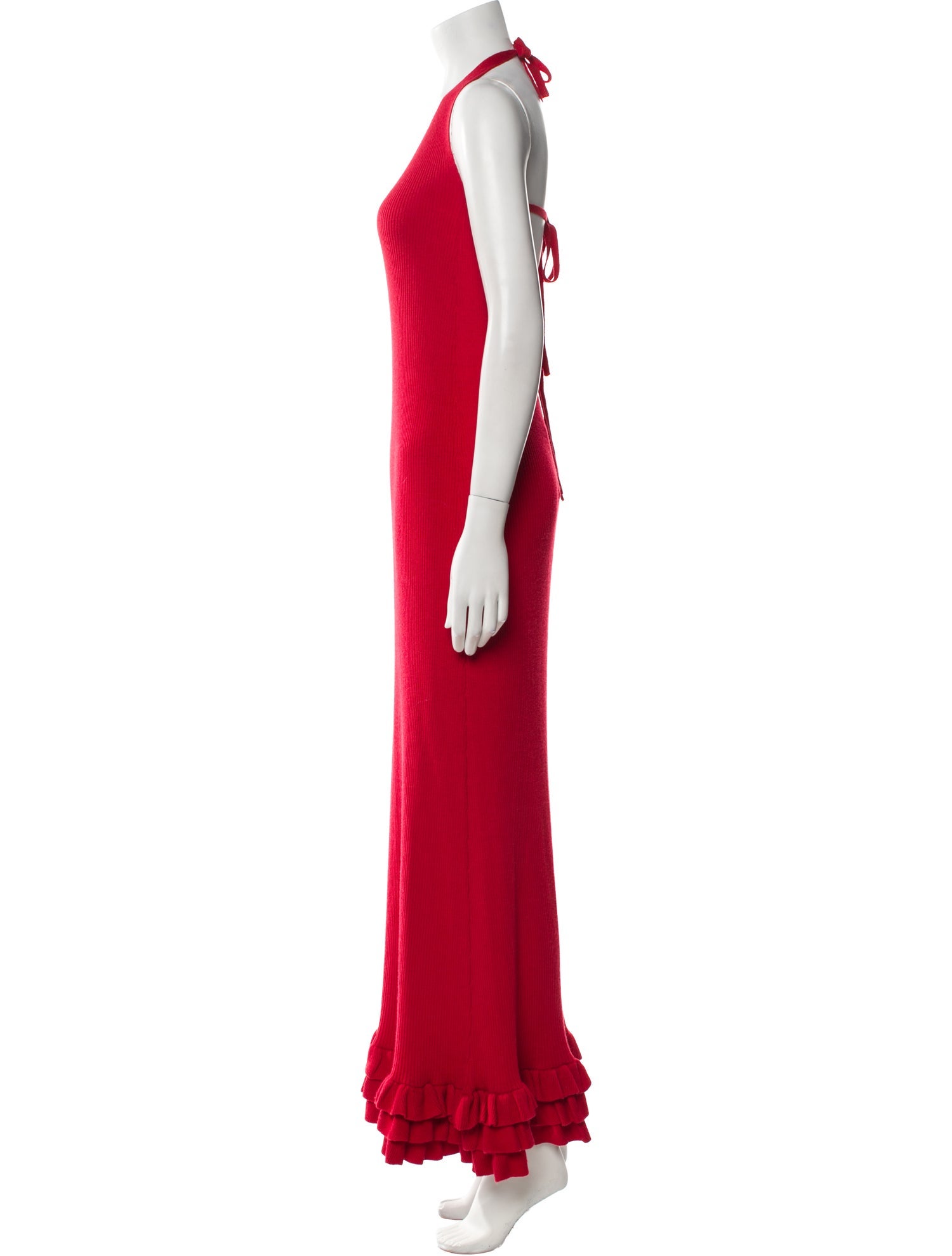 Brandon Maxwell Cashmere Long Dress