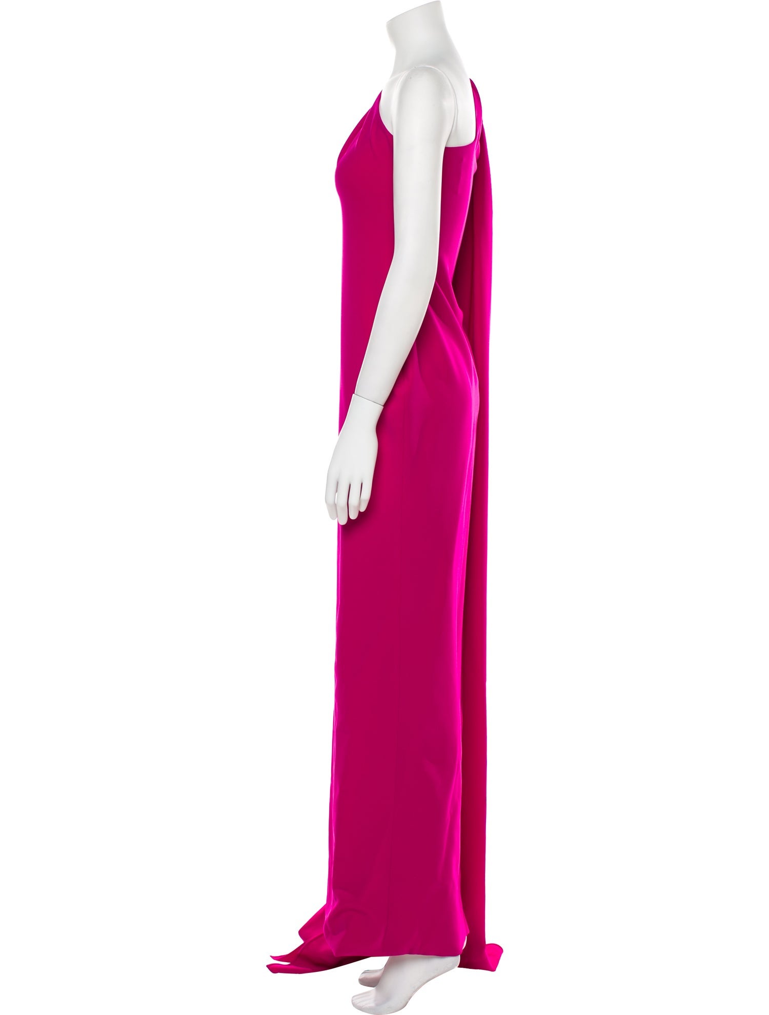 Brandon Maxwell Silk Long Dress