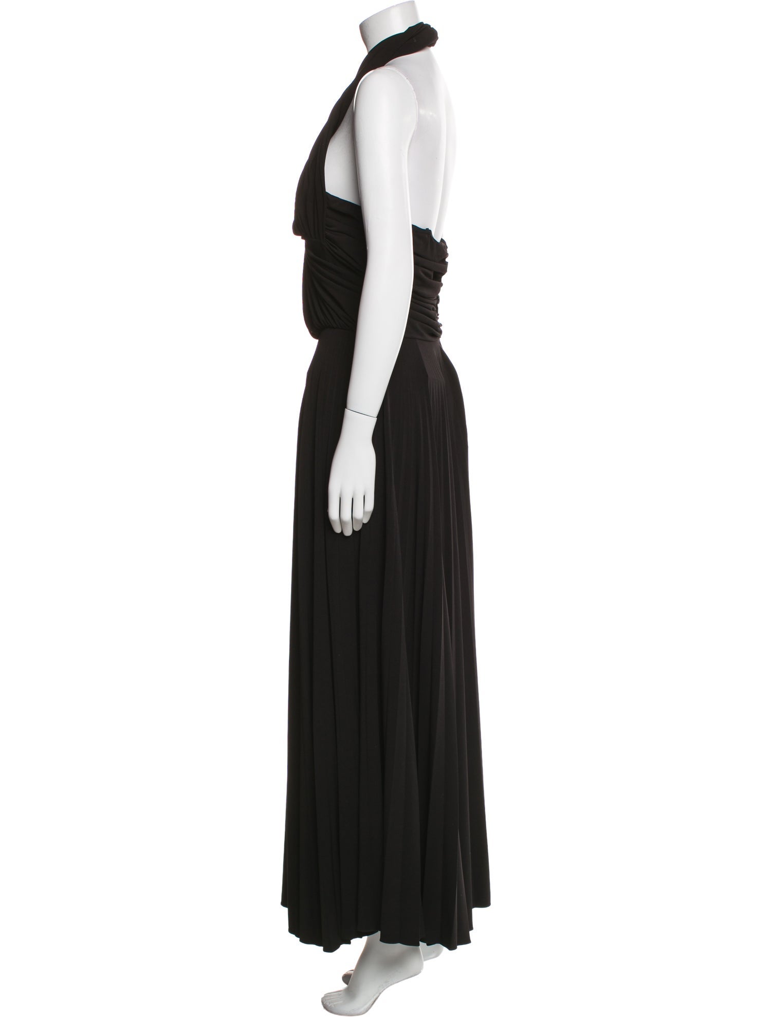 Brandon Maxwell Halterneck Long Dress w/ Tags