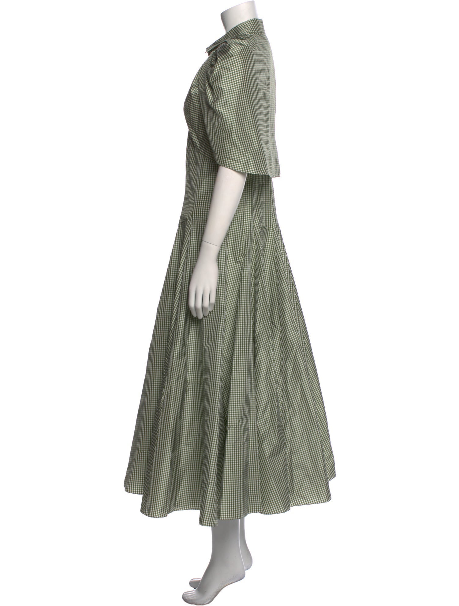 Brandon Maxwell Silk Long Dress