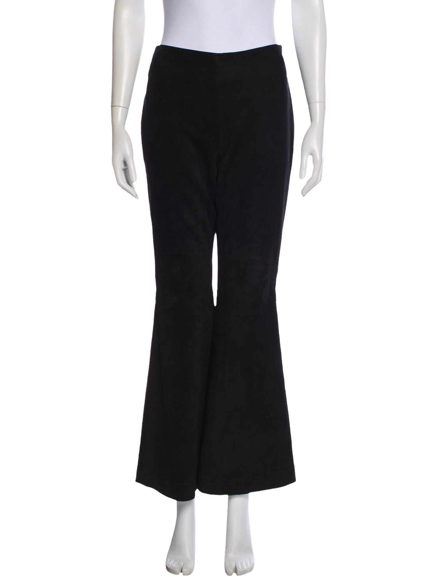 Brandon Maxwell Suede Wide Leg Pants