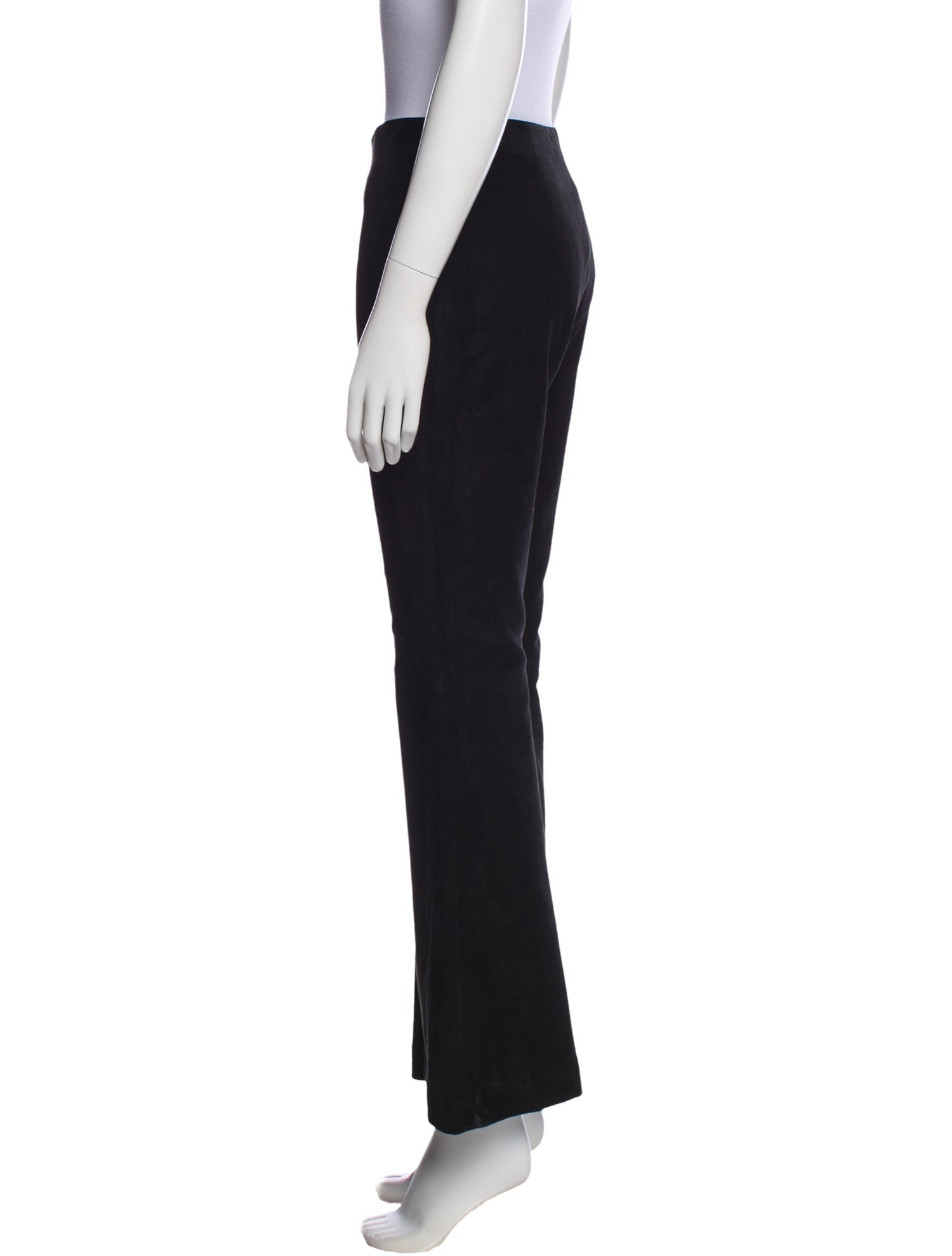 Brandon Maxwell Suede Wide Leg Pants