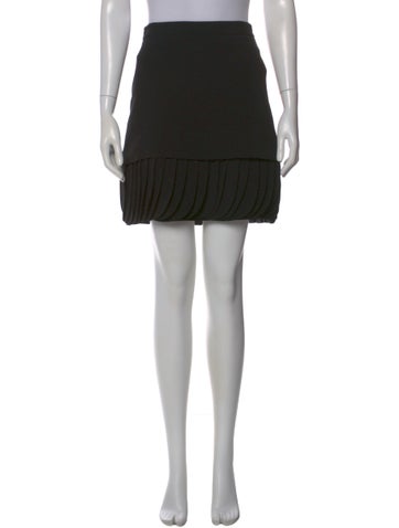 Pre-owned Brandon Maxwell Mini Skirt In Black