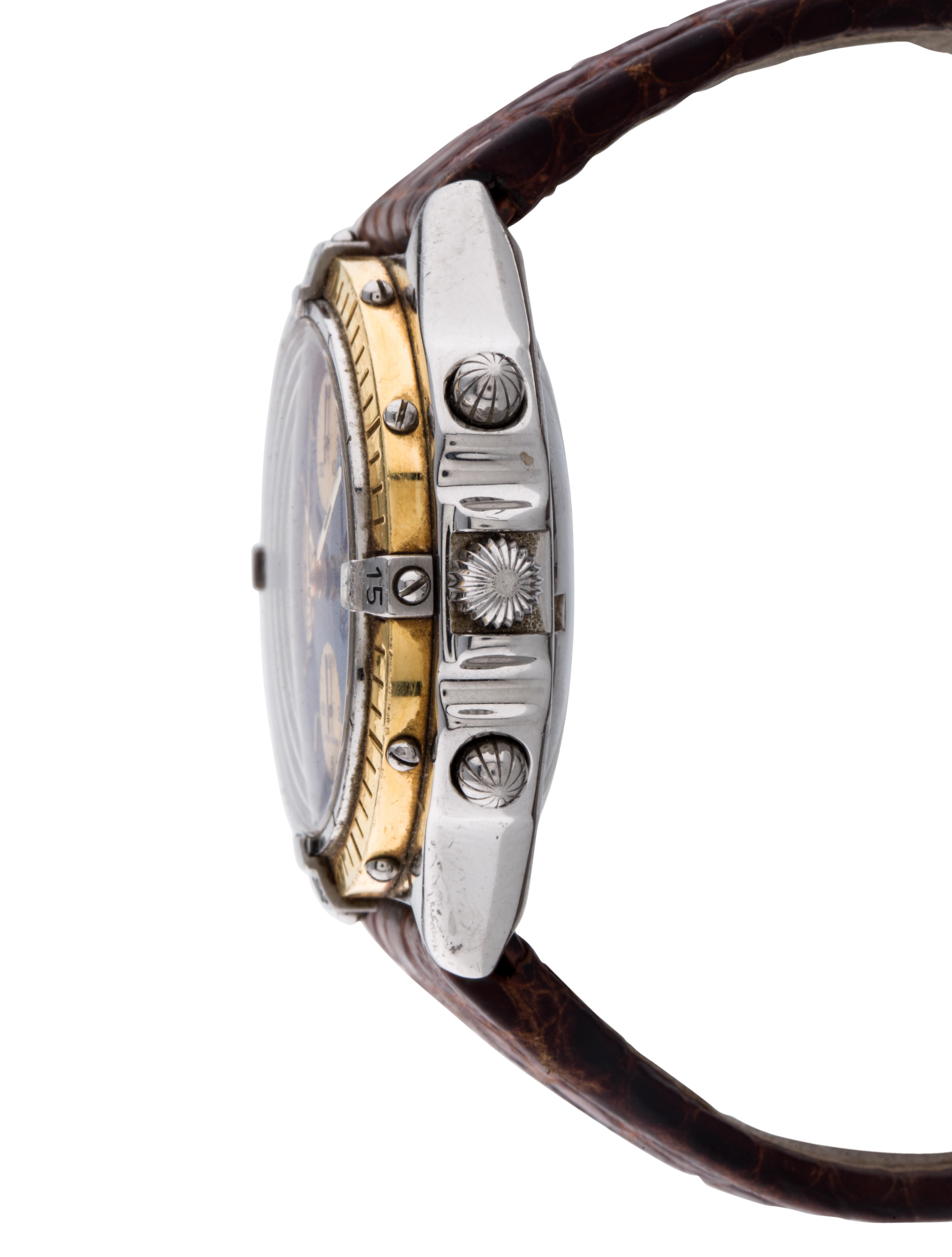 breitling chronomat evolution leather strap
