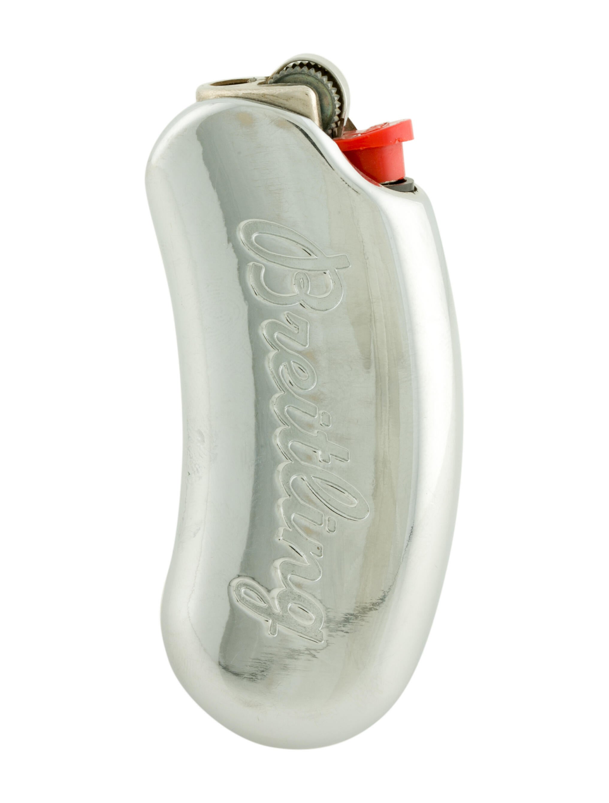 Breitling Engraved Lighter Silver Lighters, Accessories BRE23479