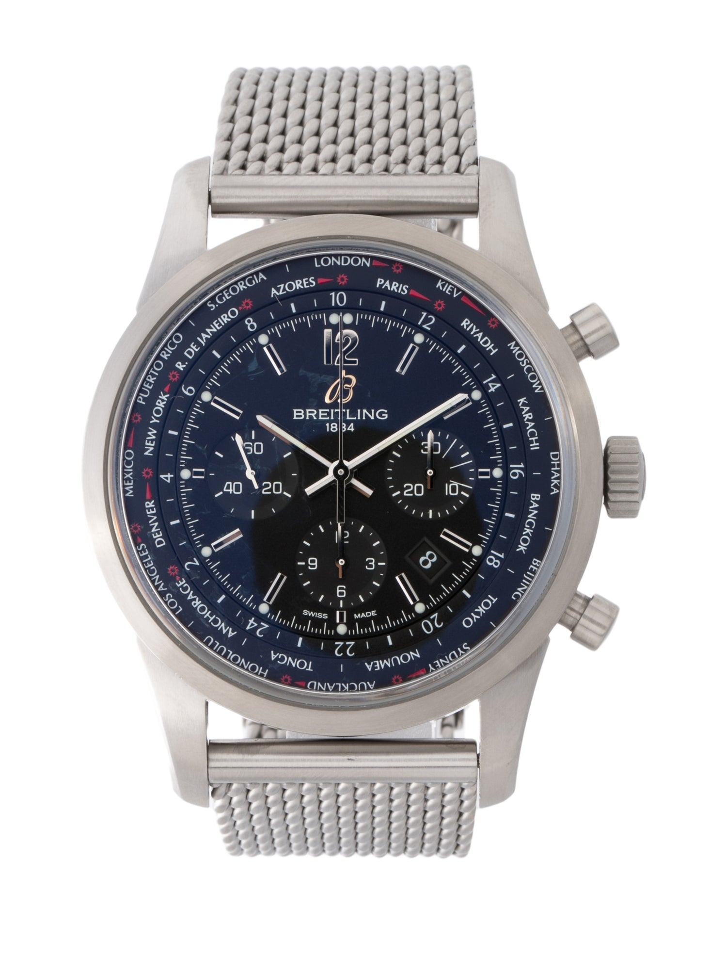 Breitling Transocean Unitime Pilot Watch
