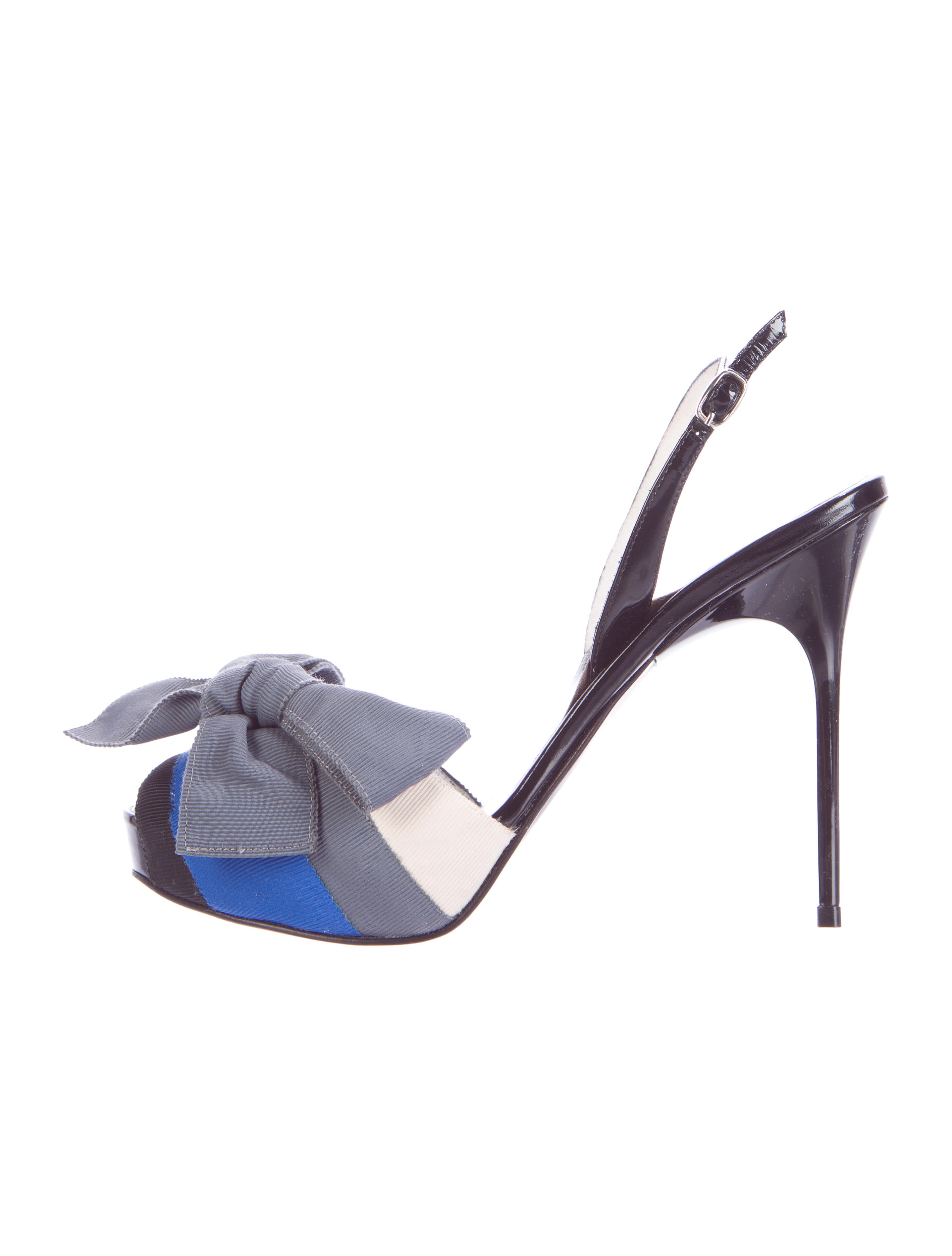 Bruno Frisoni Canvas Bow Sandals