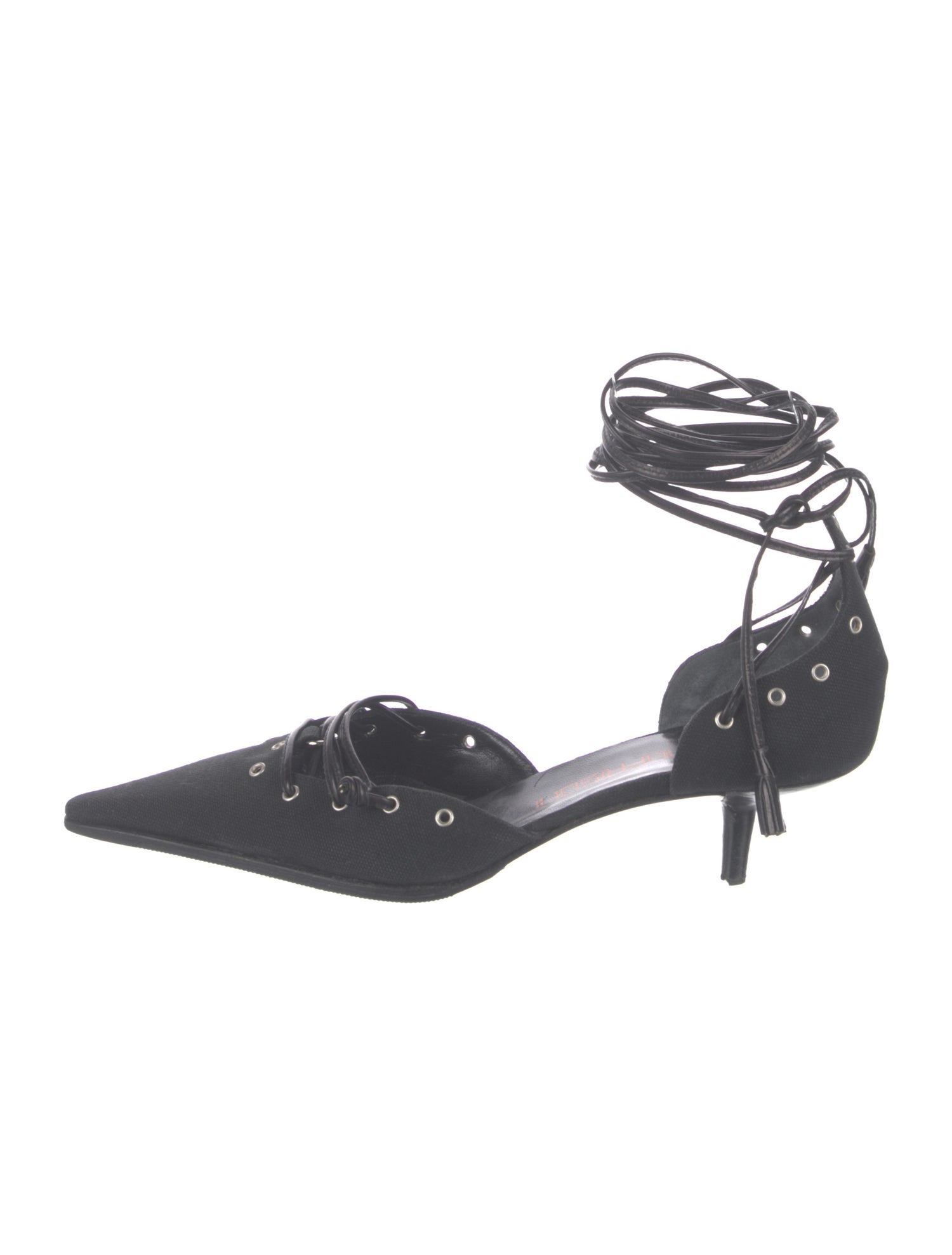 Bruno Frisoni Canvas D'Orsay Pumps