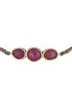 Brooke Gregson 18K Ruby Triple Orbit Station Bracelet