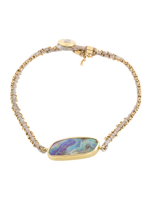 Brooke Gregson 18K Boulder Opal Ellipse Charm Bracelet
