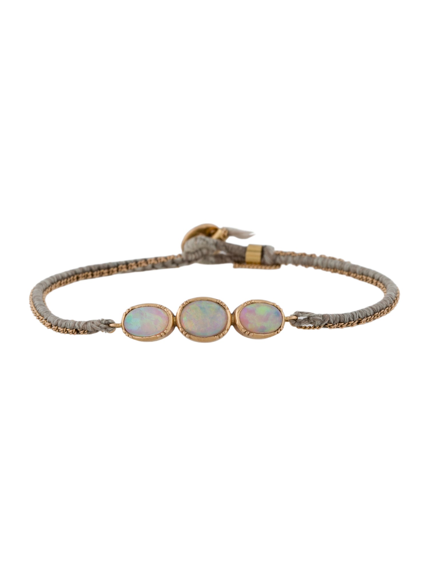 Brooke Gregson 18K Opal Triple Orbit Cord Station Bracelet