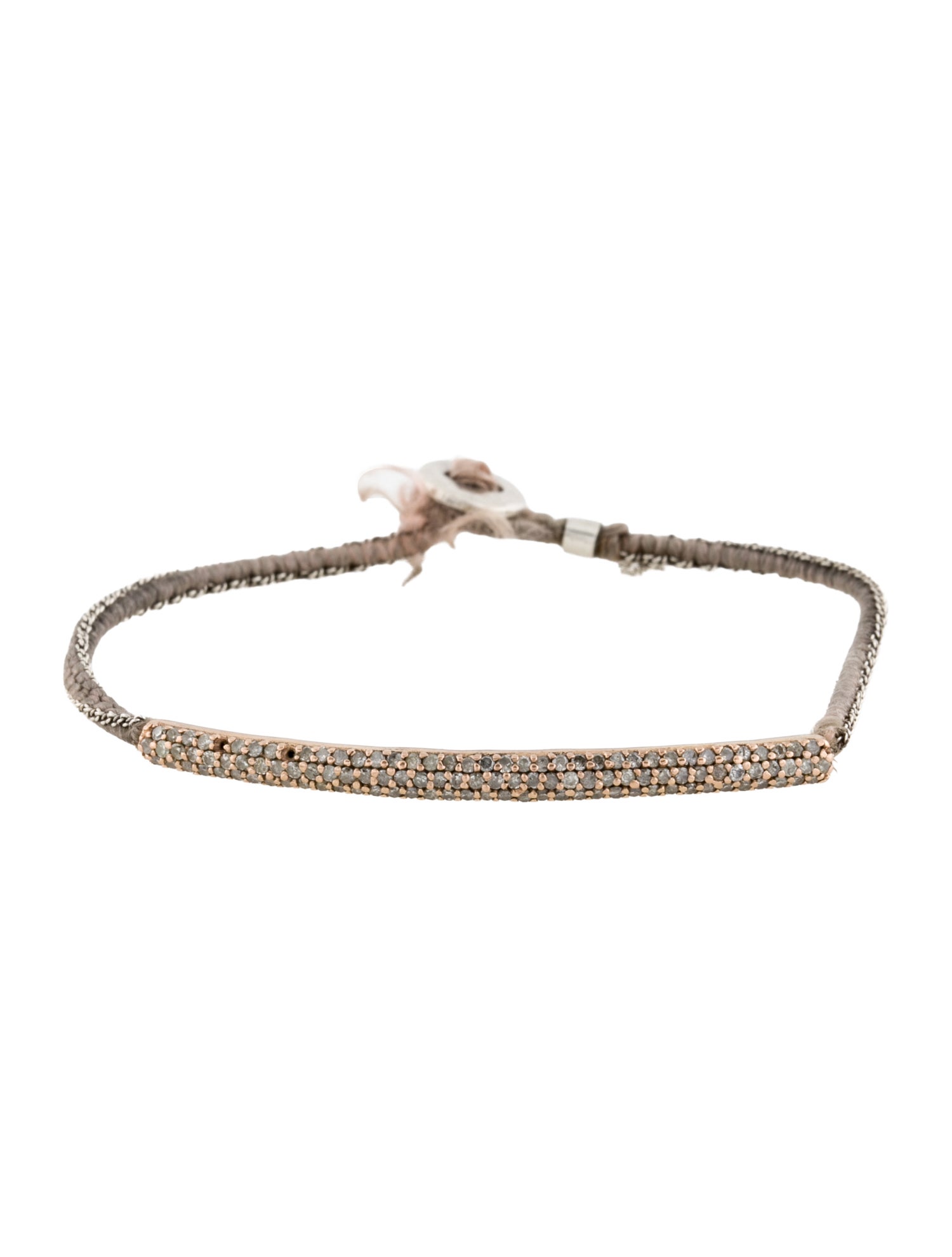 Brooke Gregson 14K Diamond & Silk Station Bracelet