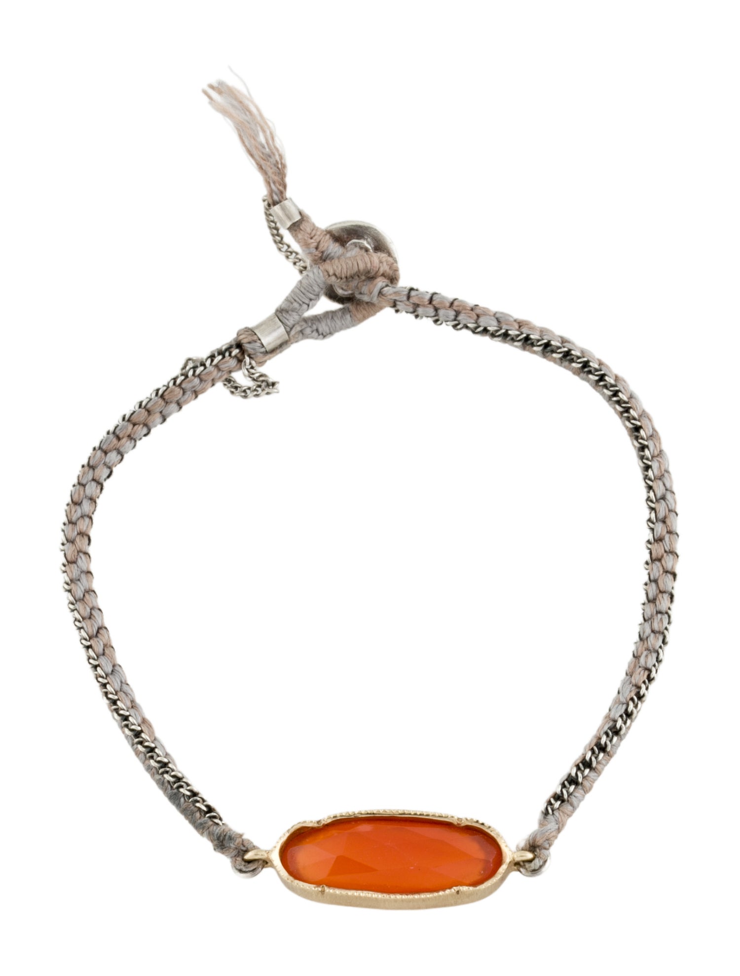Brooke Gregson 14K Carneliak & Silk Station Bracelet