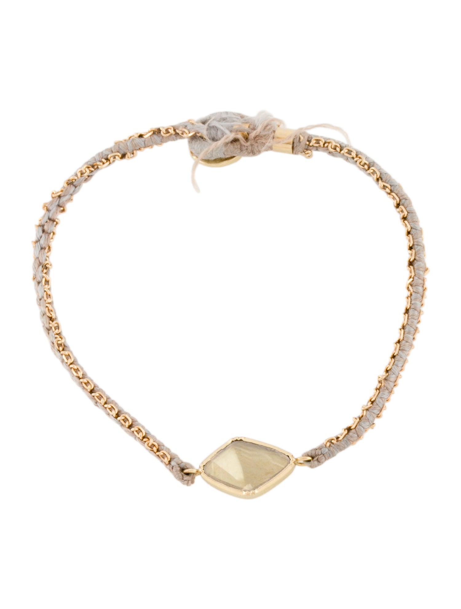 Brooke Gregson 18K Diamond & Cord Station Bracelet