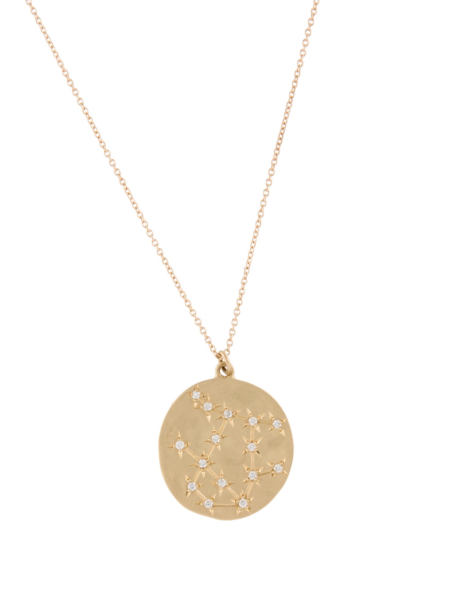 Brooke Gregson 14K Diamond Gemini Astrology Necklace