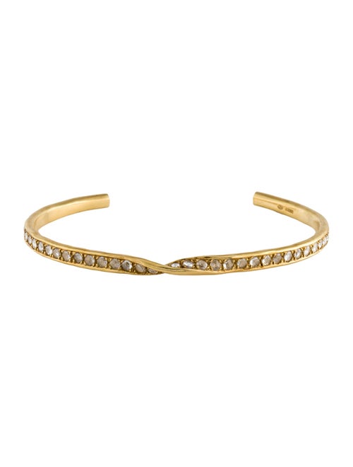 Brooke Gregson 18K Diamond Twist Cuff Bracelet