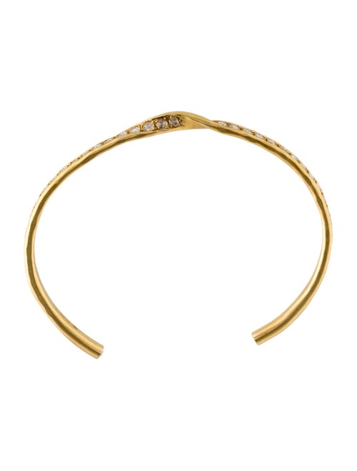 Brooke Gregson 18K Diamond Twist Cuff Bracelet