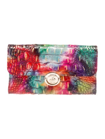 Brahmin Embossed Leather Clutch