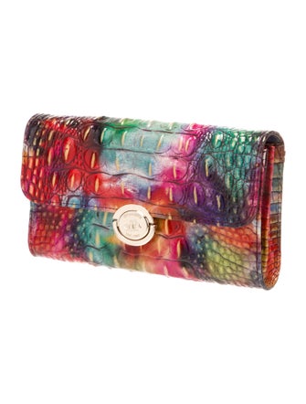 Brahmin Embossed Leather Clutch