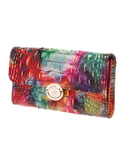 Brahmin Embossed Leather Clutch