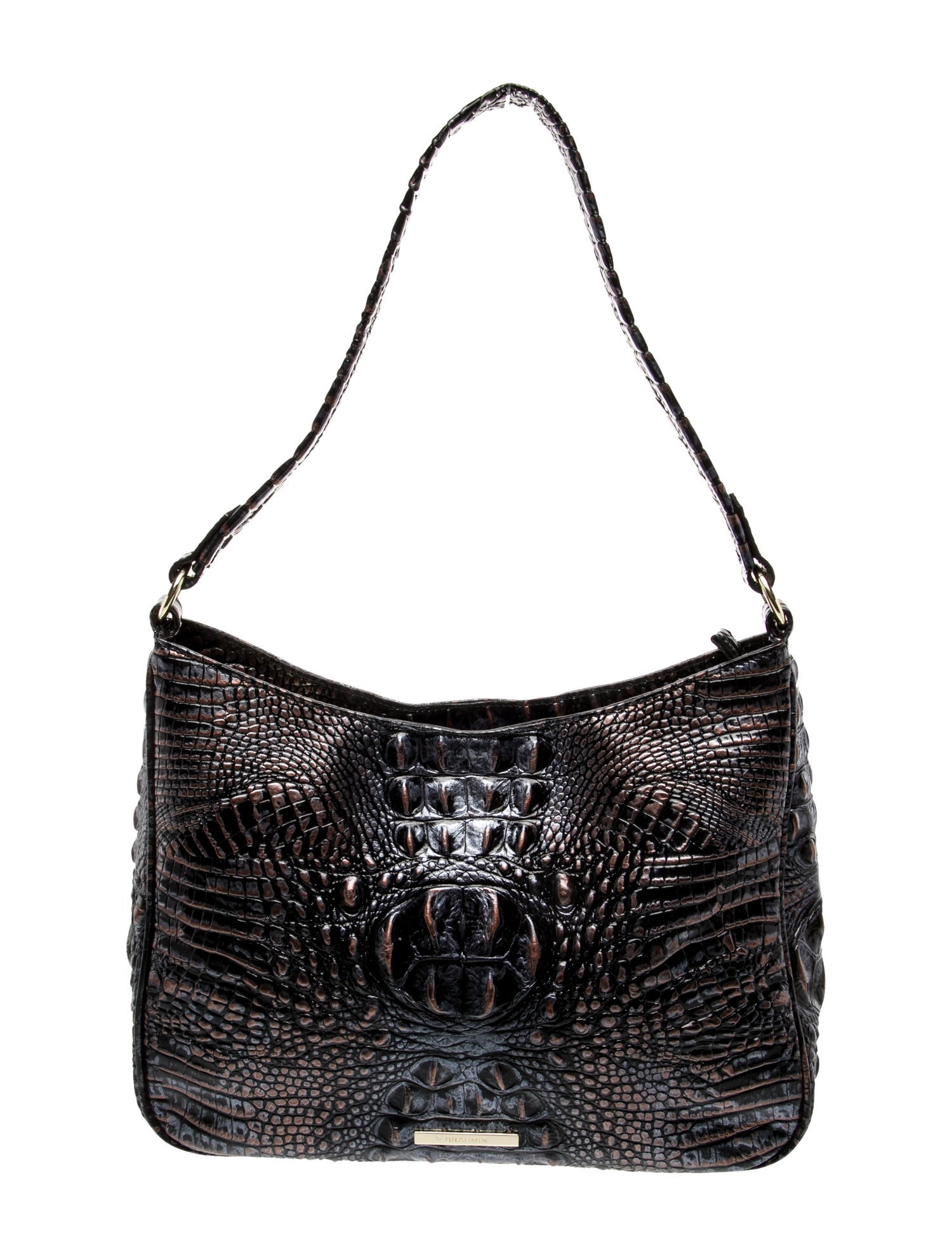 Brahmin Embossed Leather Shoulder Bag