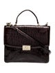 Brahmin Embossed Leather Top Handle Bag