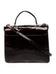 Brahmin Embossed Leather Top Handle Bag