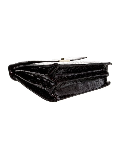 Brahmin Embossed Leather Top Handle Bag